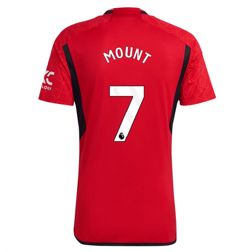 Kids Mason Mount #7 Red Home Jersey 2023/24 T-Shirt Canada