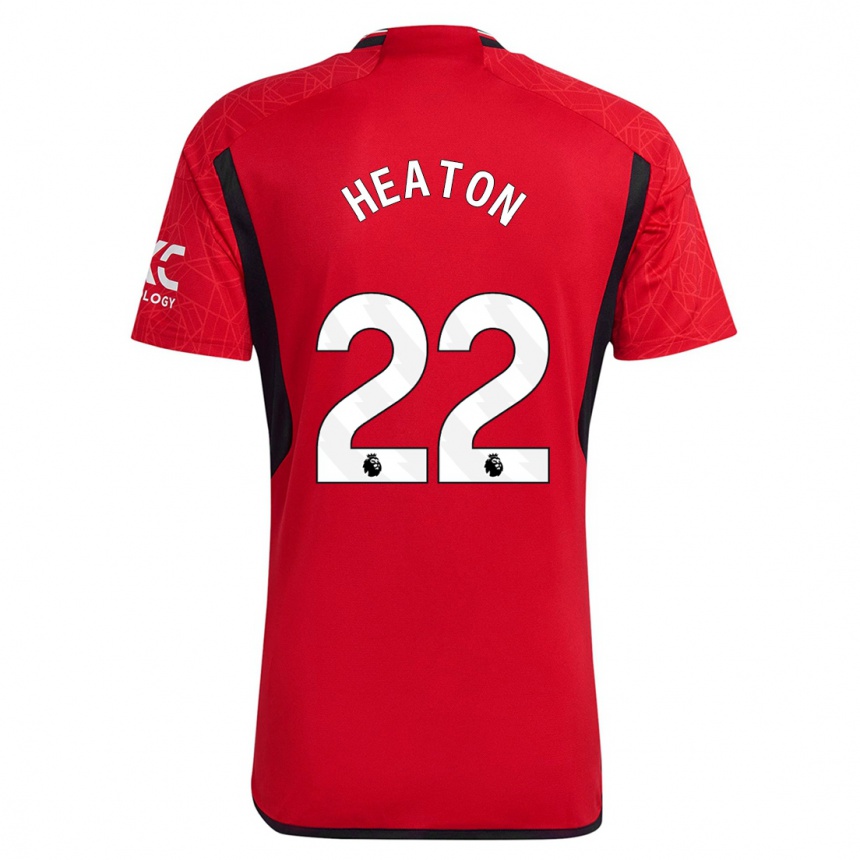 Enfant Football Maillot Tom Heaton #22 Rouge Tenues Domicile 2023/24 Canada