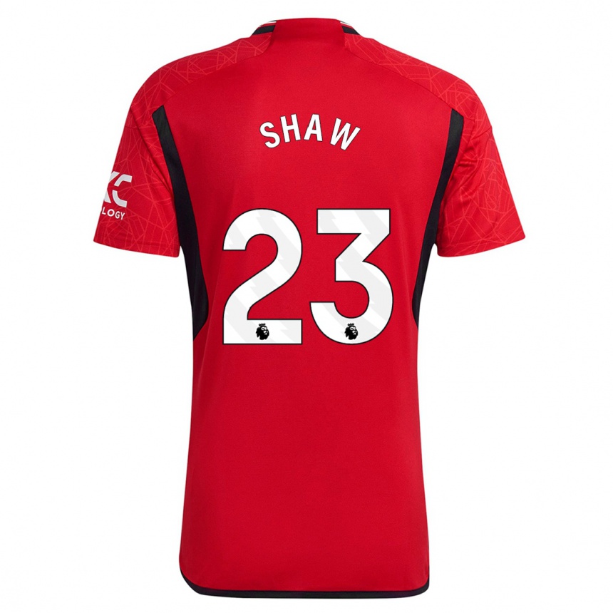 Enfant Football Maillot Luke Shaw #23 Rouge Tenues Domicile 2023/24 Canada