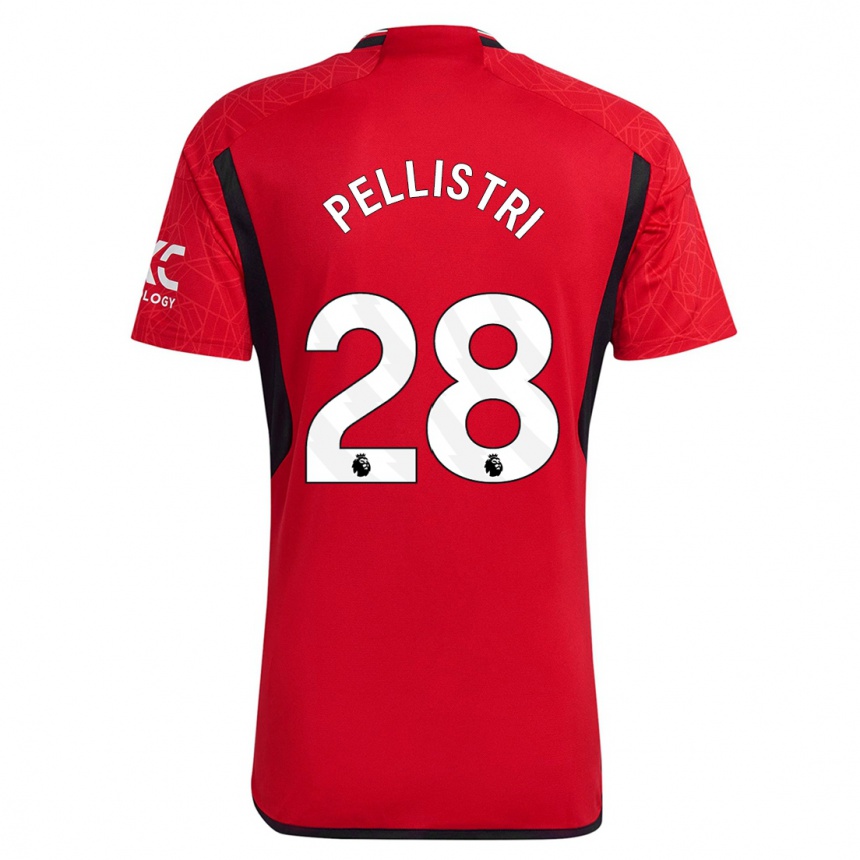 Enfant Football Maillot Facundo Pellistri #28 Rouge Tenues Domicile 2023/24 Canada