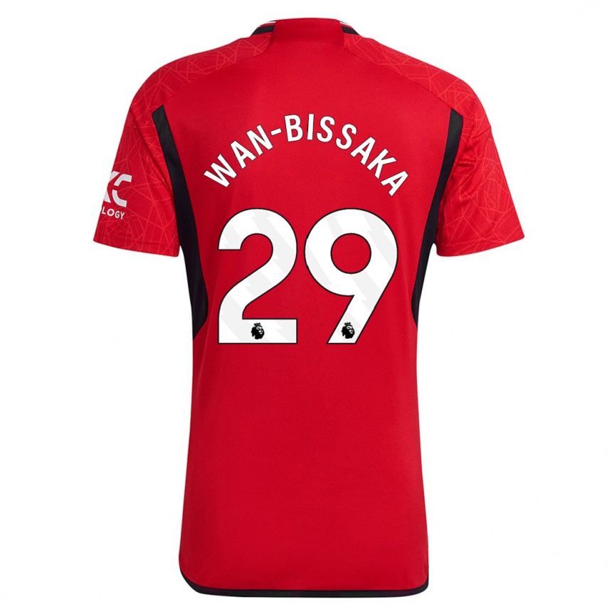 Kids  Aaron Wan-Bissaka #29 Red Home Jersey 2023/24 T-Shirt Canada