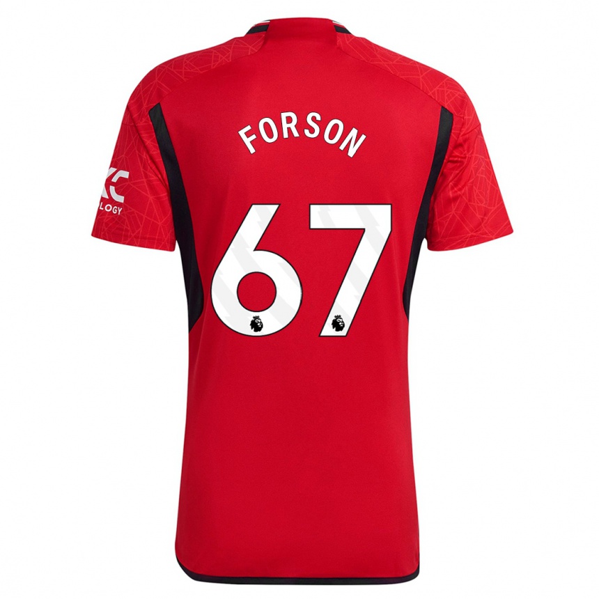 Kids Omari Forson #67 Red Home Jersey 2023/24 T-Shirt Canada