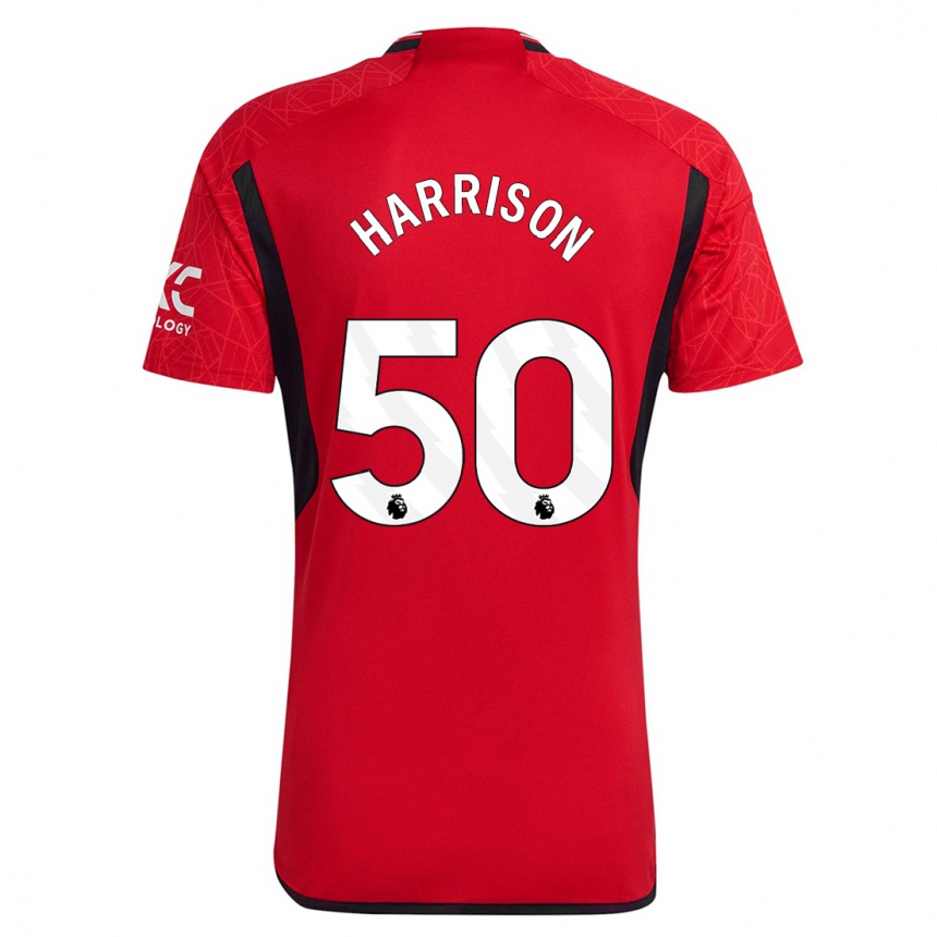 Kids  Elyh Harrison #50 Red Home Jersey 2023/24 T-Shirt Canada