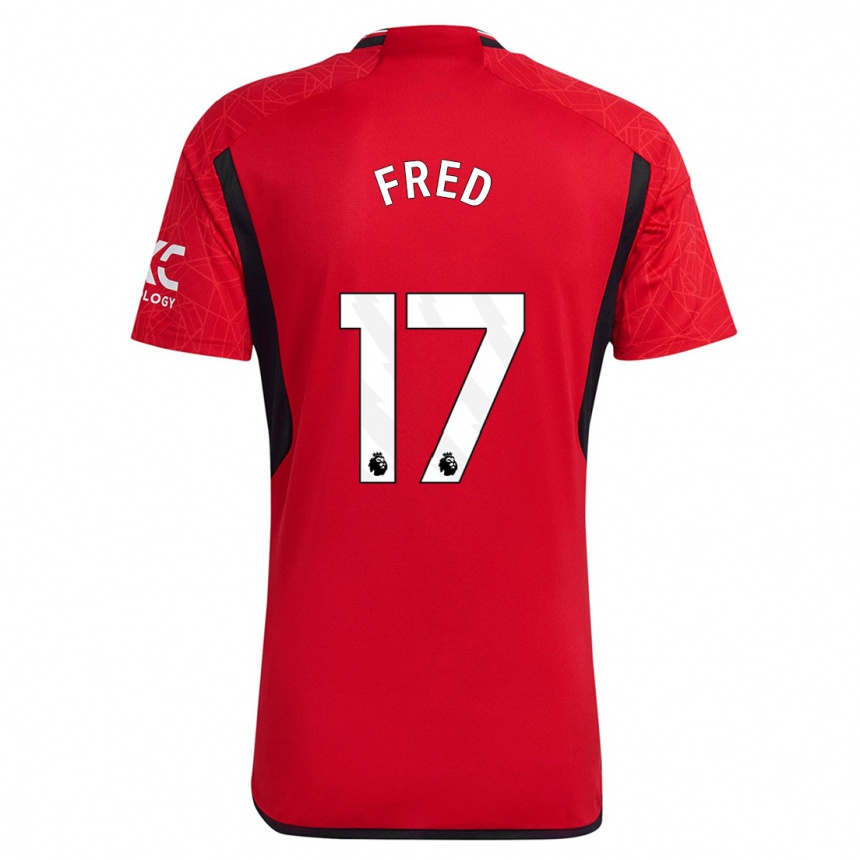 Kids Fred #17 Red Home Jersey 2023/24 T-Shirt Canada