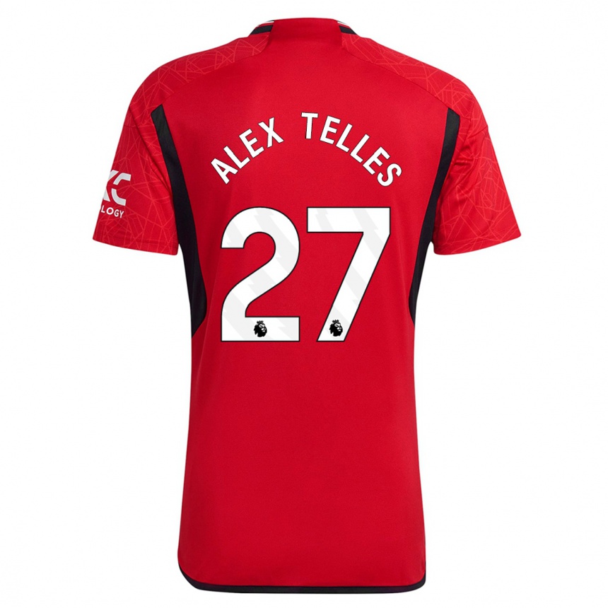 Kids Alex Nicolao Telles #27 Red Home Jersey 2023/24 T-Shirt Canada