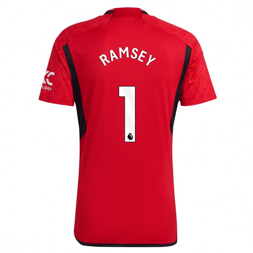 Kids  Emily Ramsey #1 Red Home Jersey 2023/24 T-Shirt Canada