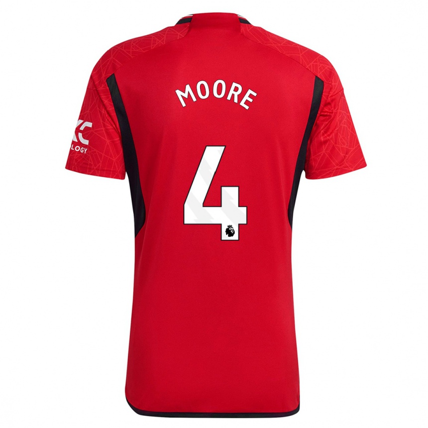 Kids Jade Moore #4 Red Home Jersey 2023/24 T-Shirt Canada