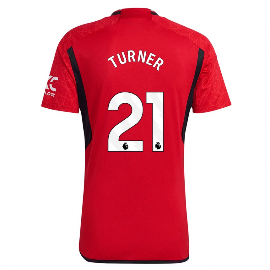 Kids  Millie Turner #21 Red Home Jersey 2023/24 T-Shirt Canada