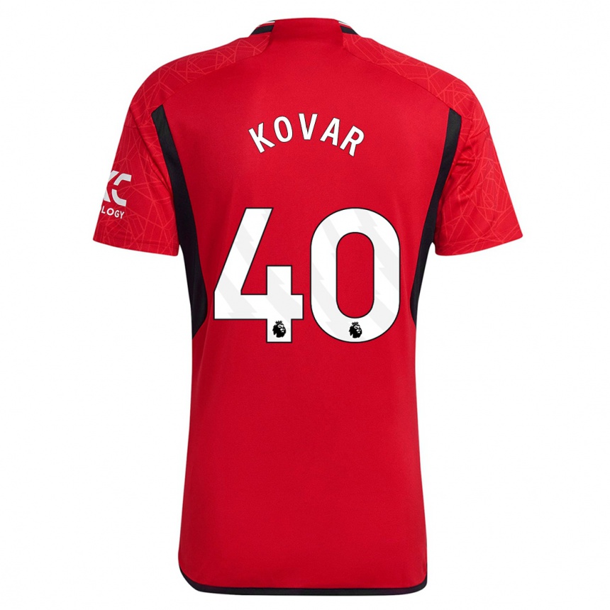 Enfant Football Maillot Matej Kovar #40 Rouge Tenues Domicile 2023/24 Canada