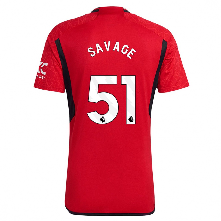 Enfant Football Maillot Charlie Savage #51 Rouge Tenues Domicile 2023/24 Canada