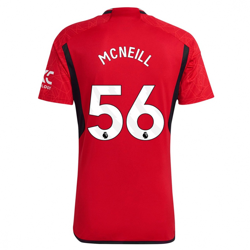 Kids  Charlie Mcneill #56 Red Home Jersey 2023/24 T-Shirt Canada