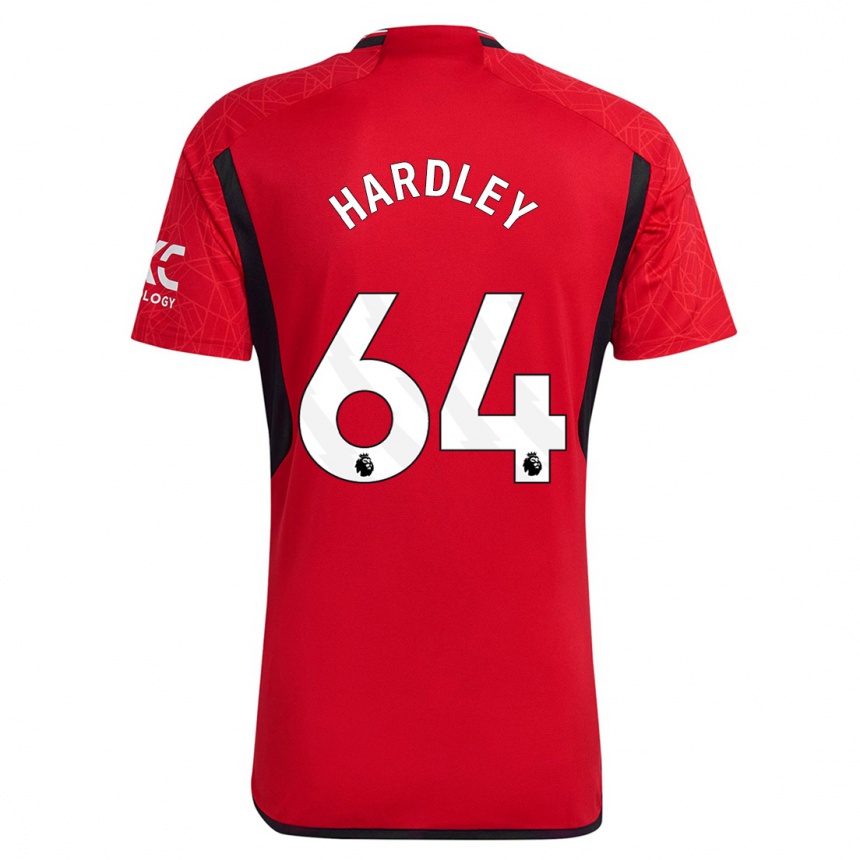 Kids  Bjorn Hardley #64 Red Home Jersey 2023/24 T-Shirt Canada