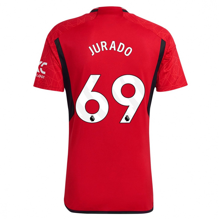 Kids  Marc Jurado #69 Red Home Jersey 2023/24 T-Shirt Canada