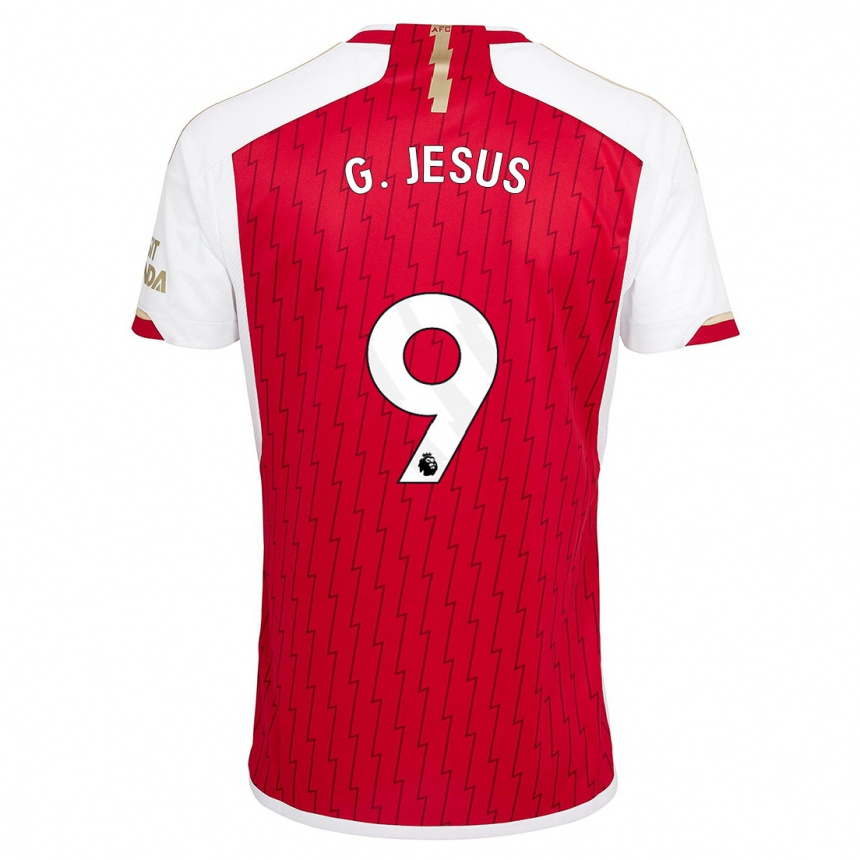 Enfant Football Maillot Gabriel Jesus #9 Rouge Tenues Domicile 2023/24 Canada