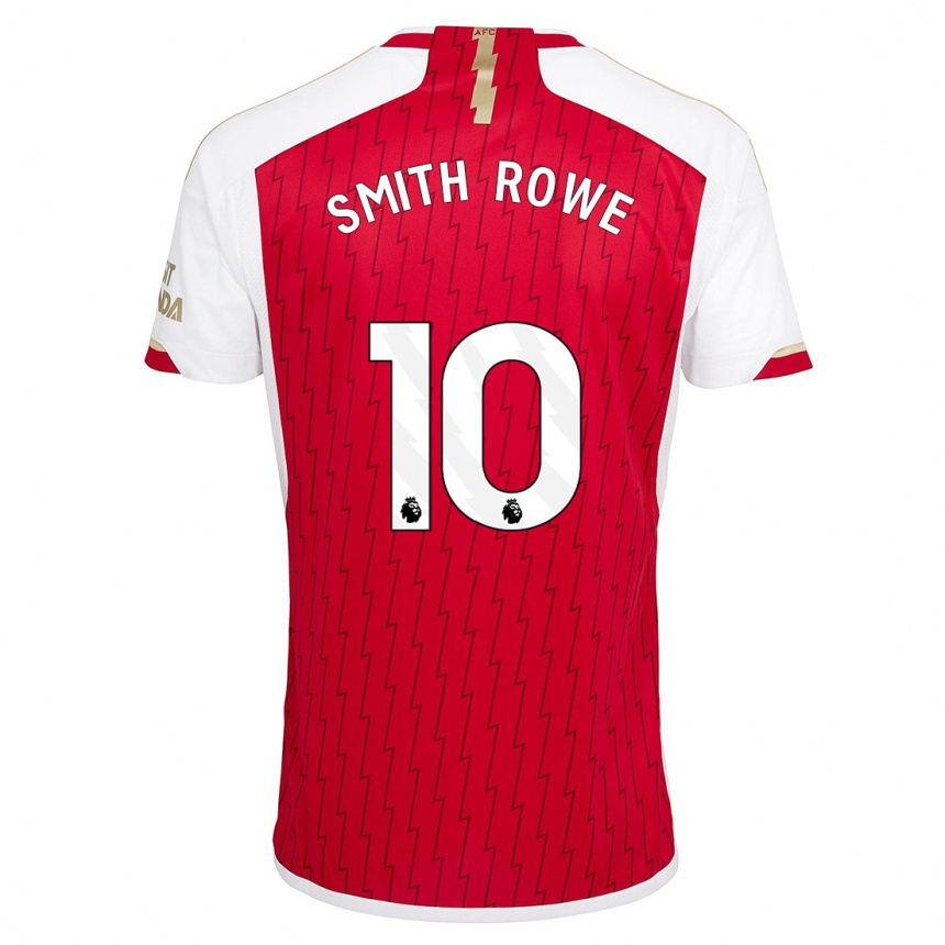 Kids Emile Smith Rowe #10 Red Home Jersey 2023/24 T-Shirt Canada