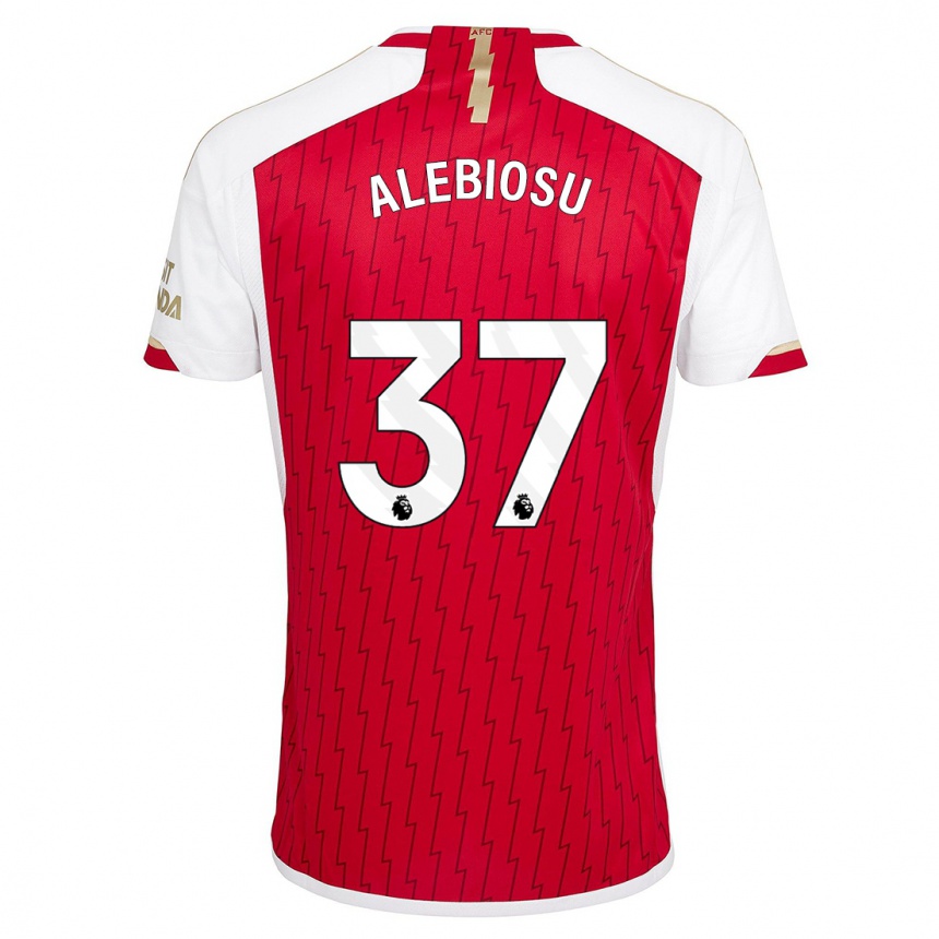 Enfant Football Maillot Ryan Alebiosu #37 Rouge Tenues Domicile 2023/24 Canada