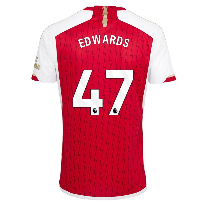 Enfant Football Maillot Khayon Edwards #47 Rouge Tenues Domicile 2023/24 Canada