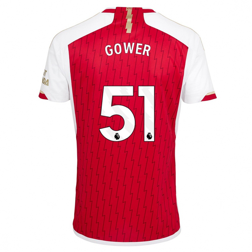 Enfant Football Maillot Jimi Gower #51 Rouge Tenues Domicile 2023/24 Canada