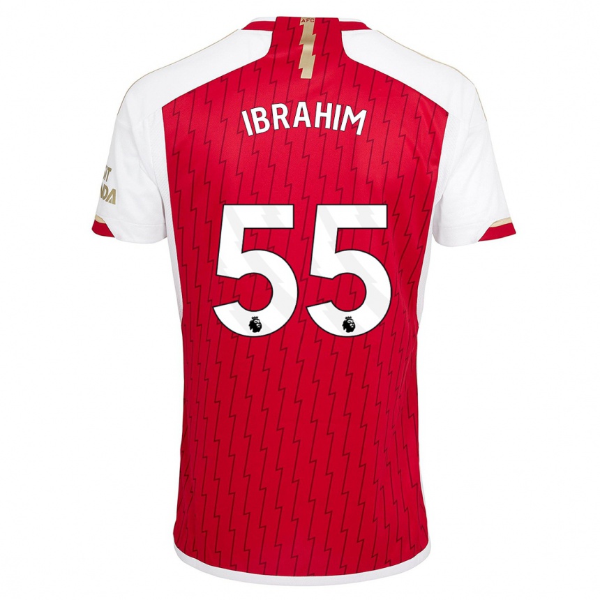 Enfant Football Maillot Bradley Ibrahim #55 Rouge Tenues Domicile 2023/24 Canada