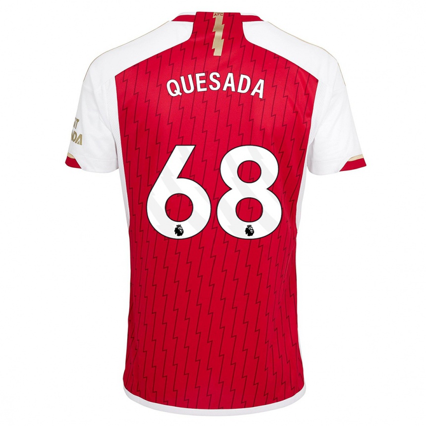 Enfant Football Maillot Elián Quesada #68 Rouge Tenues Domicile 2023/24 Canada