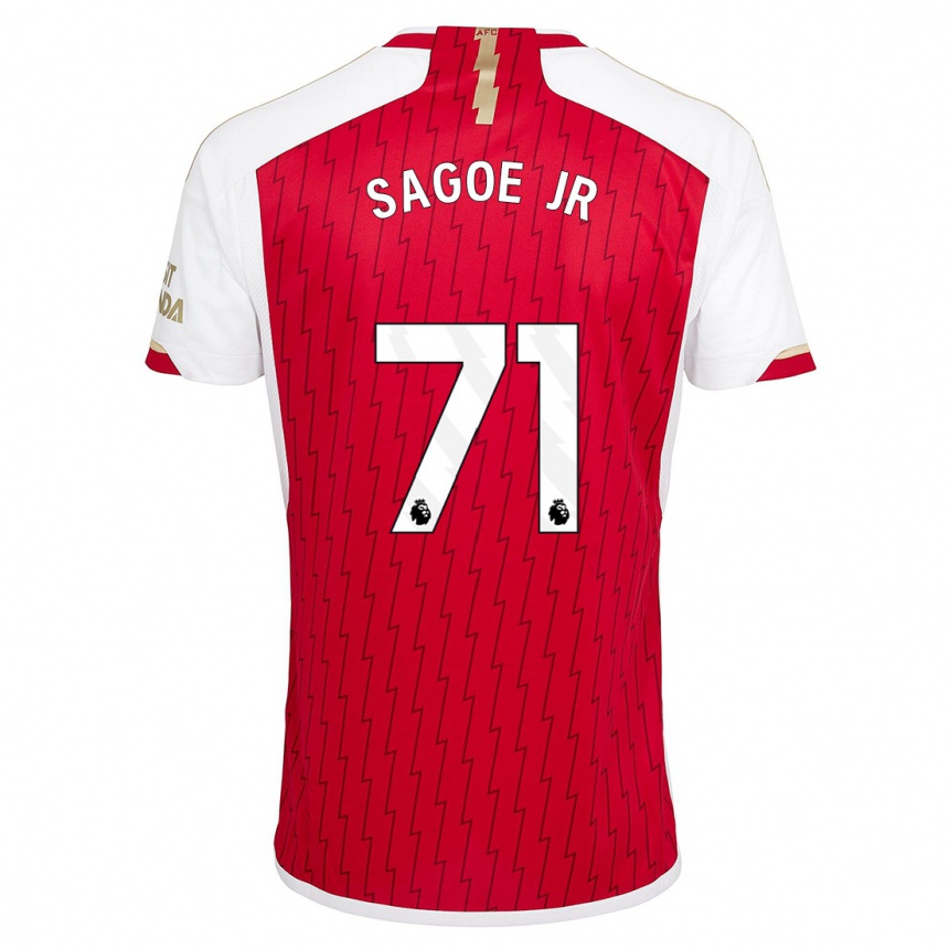 Enfant Football Maillot Charles Sagoe Jr #71 Rouge Tenues Domicile 2023/24 Canada