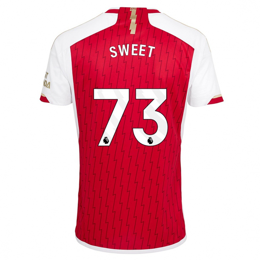 Kids  James Sweet #73 Red Home Jersey 2023/24 T-Shirt Canada