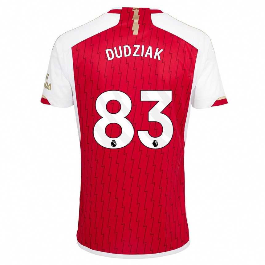 Enfant Football Maillot Harrison Dudziak #83 Rouge Tenues Domicile 2023/24 Canada