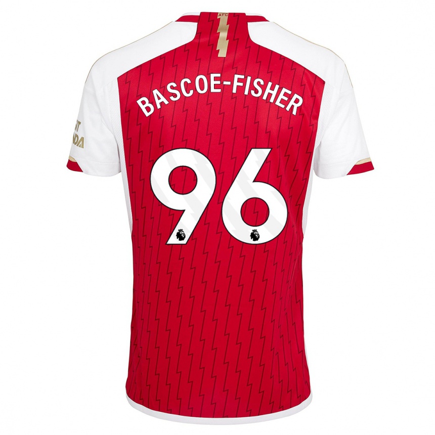 Enfant Football Maillot Jakai Bascoe-Fisher #96 Rouge Tenues Domicile 2023/24 Canada