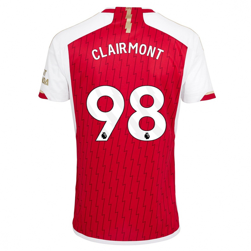 Enfant Football Maillot Reece Clairmont #98 Rouge Tenues Domicile 2023/24 Canada