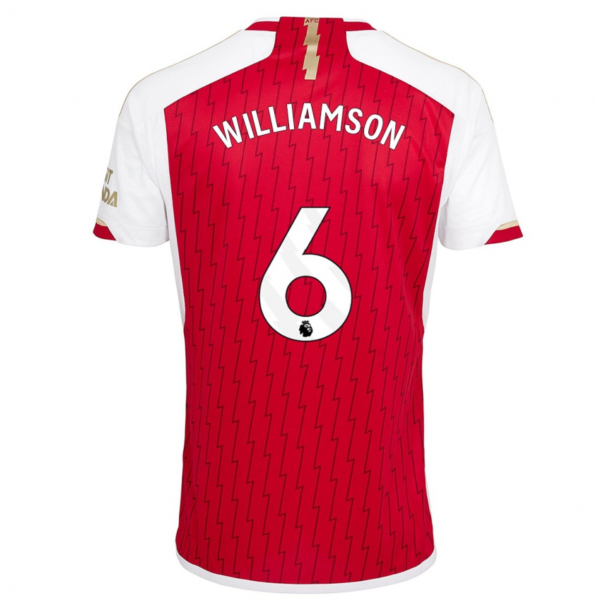 Enfant Football Maillot Leah Williamson #6 Rouge Tenues Domicile 2023/24 Canada