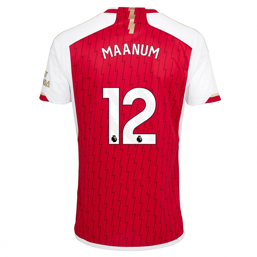 Kids  Frida Maanum #12 Red Home Jersey 2023/24 T-Shirt Canada