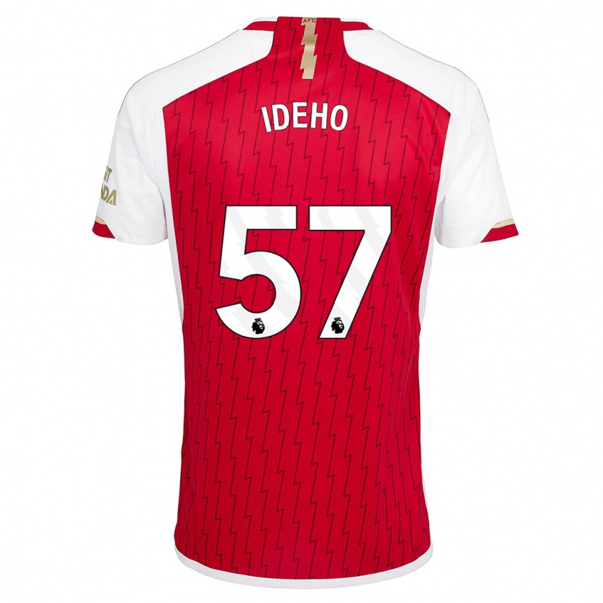 Enfant Football Maillot Joel Ideho #57 Rouge Tenues Domicile 2023/24 Canada