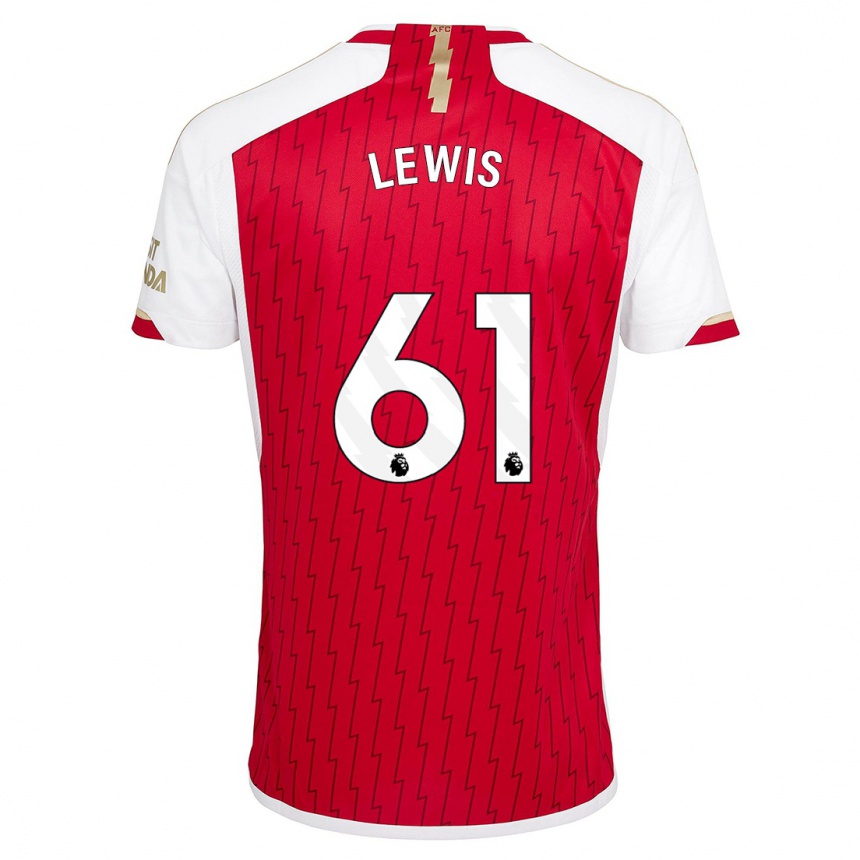 Enfant Football Maillot George Lewis #61 Rouge Tenues Domicile 2023/24 Canada