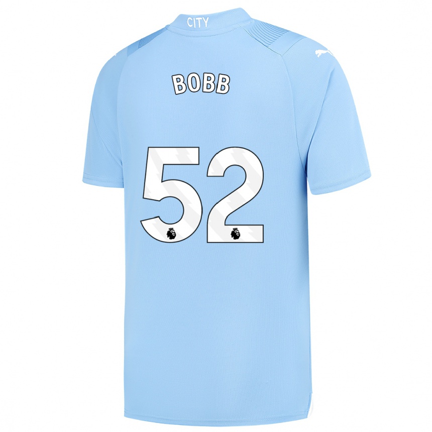 Kids Oscar Bobb #52 Light Blue Home Jersey 2023/24 T-Shirt Canada