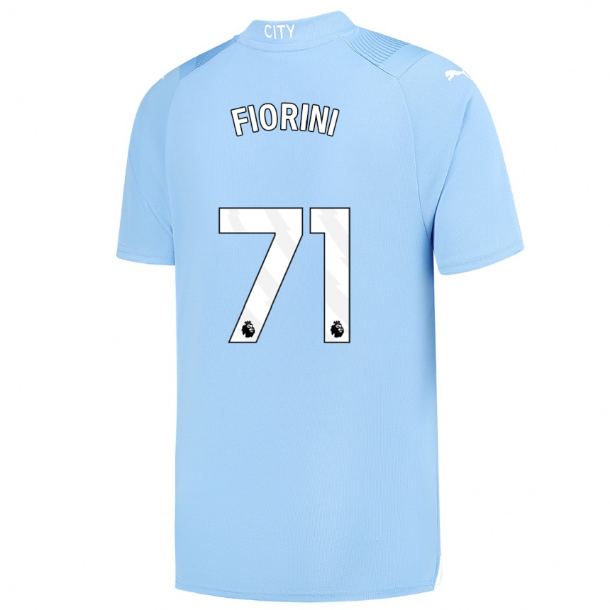 Kids Lewis Fiorini #71 Light Blue Home Jersey 2023/24 T-Shirt Canada