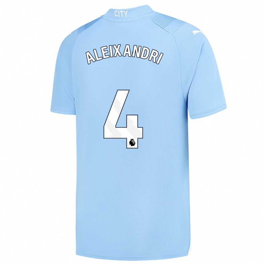 Kids Laia Aleixandri #4 Light Blue Home Jersey 2023/24 T-Shirt Canada