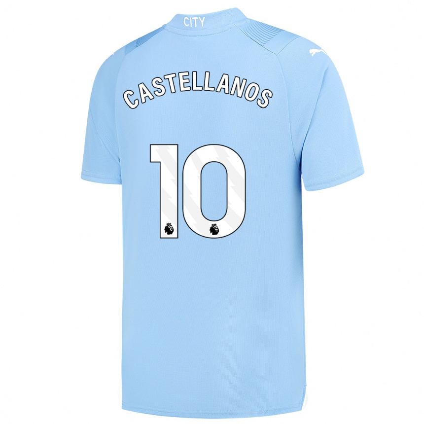 Kids Deyna Castellanos #10 Light Blue Home Jersey 2023/24 T-Shirt Canada