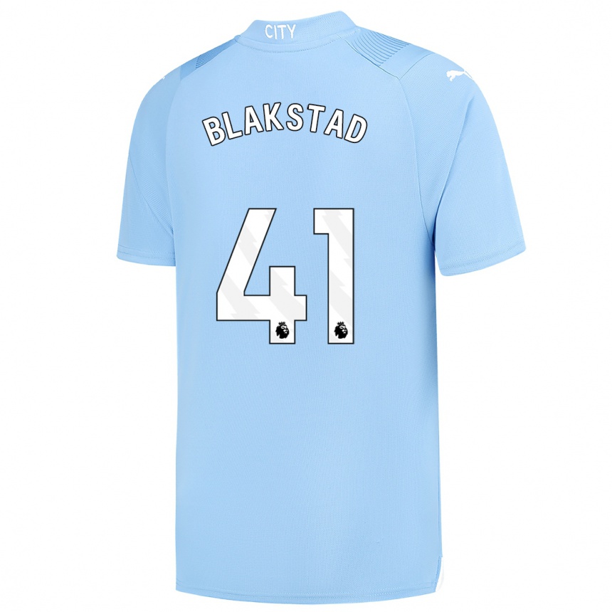 Kids Julie Blakstad #41 Light Blue Home Jersey 2023/24 T-Shirt Canada