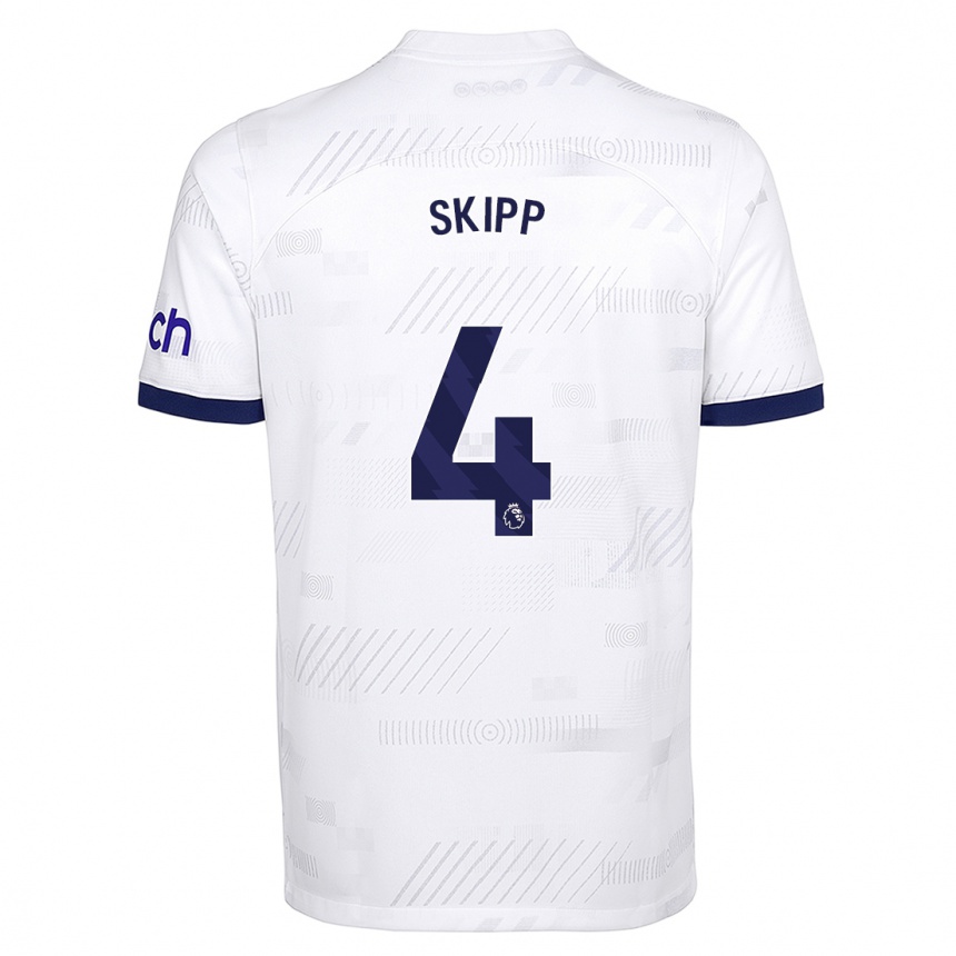 Enfant Football Maillot Oliver Skipp #4 Blanc Tenues Domicile 2023/24 Canada