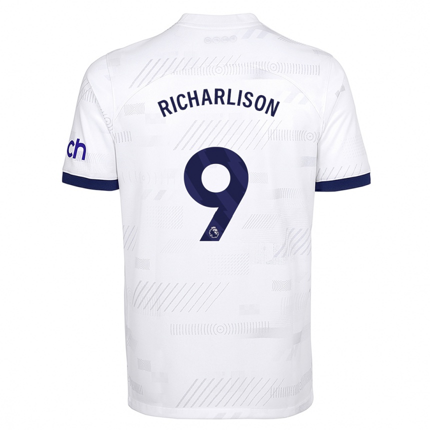 Kids  Richarlison #9 White Home Jersey 2023/24 T-Shirt Canada