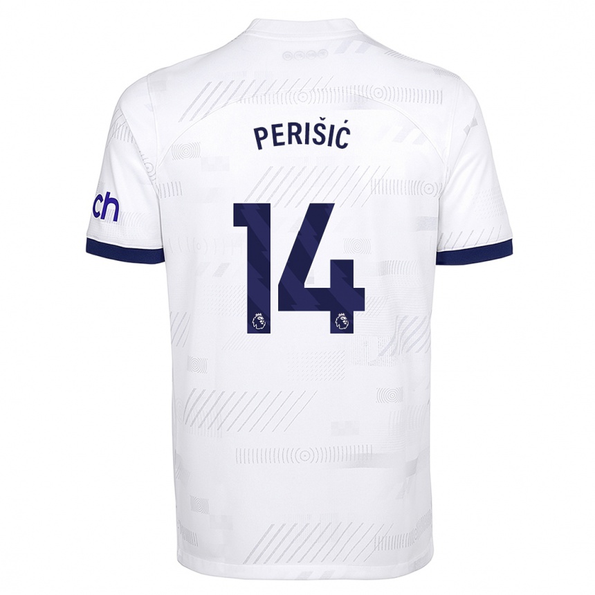 Kids  Ivan Perisic #14 White Home Jersey 2023/24 T-Shirt Canada