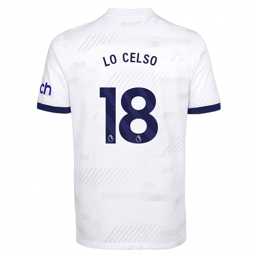 Kids Giovani Lo Celso #18 White Home Jersey 2023/24 T-Shirt Canada