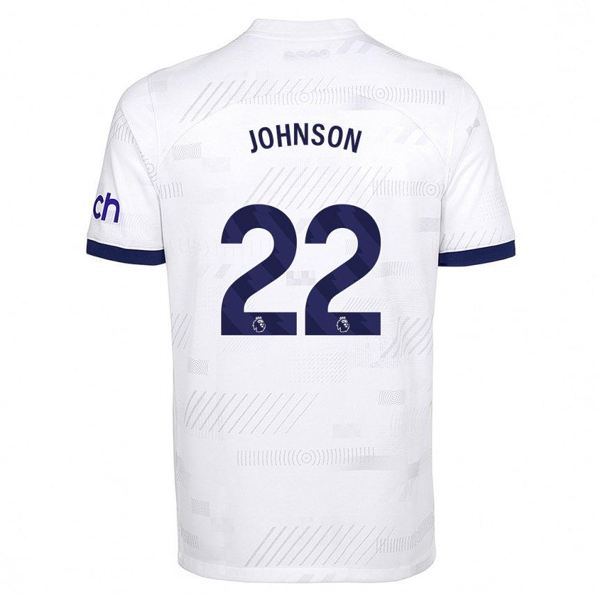 Kids  Brennan Johnson #22 White Home Jersey 2023/24 T-Shirt Canada