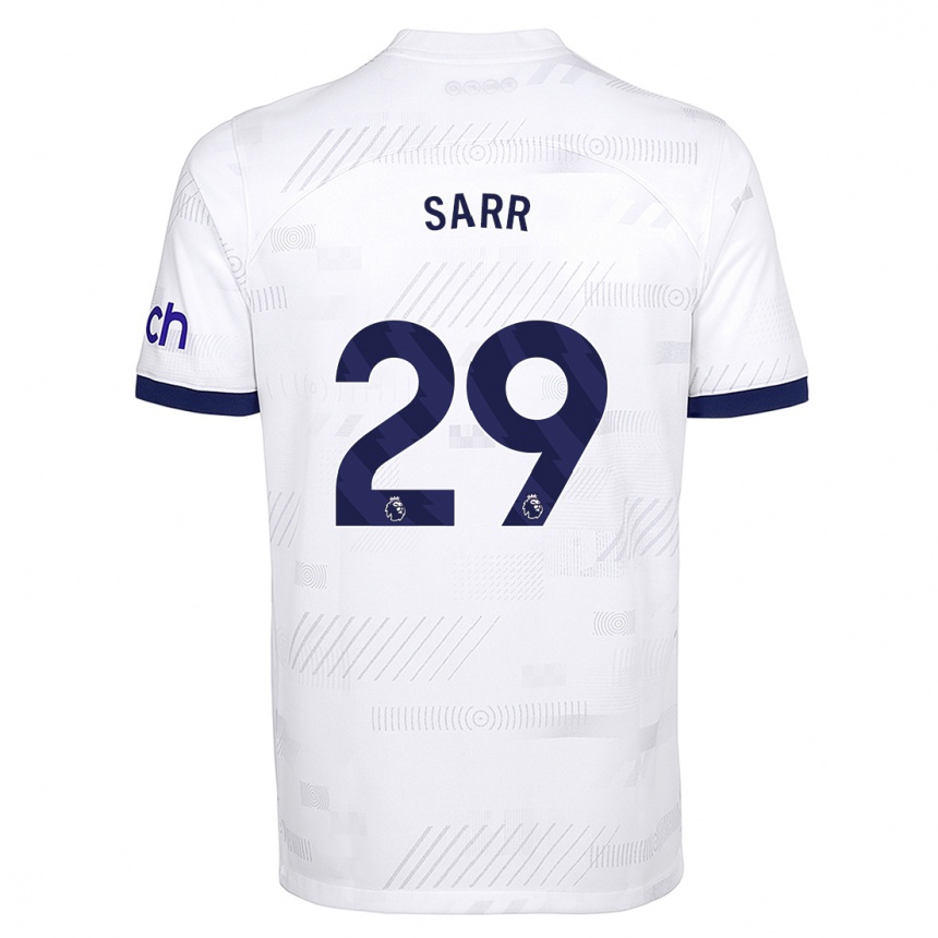 Kids Pape Matar Sarr #29 White Home Jersey 2023/24 T-Shirt Canada