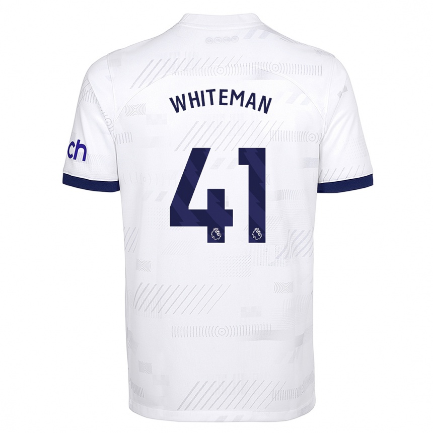 Enfant Football Maillot Alfie Whiteman #41 Blanc Tenues Domicile 2023/24 Canada