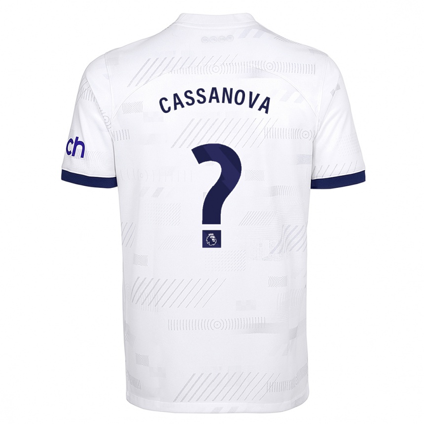 Kids  Dante Cassanova #0 White Home Jersey 2023/24 T-Shirt Canada