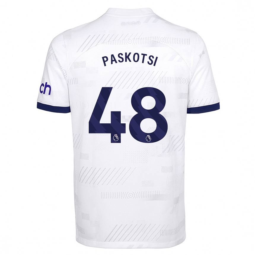 Enfant Football Maillot Maksim Paskotsi #48 Blanc Tenues Domicile 2023/24 Canada