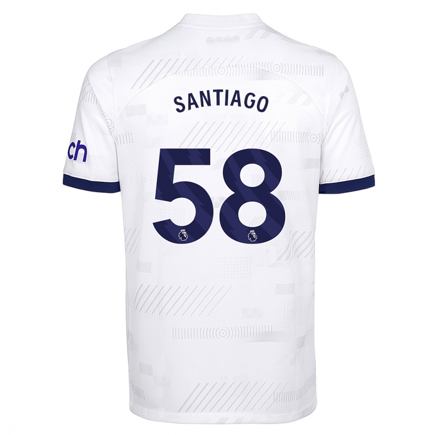 Enfant Football Maillot Yago Santiago #58 Blanc Tenues Domicile 2023/24 Canada