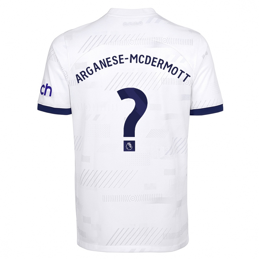 Enfant Football Maillot Pele Arganese-Mcdermott #0 Blanc Tenues Domicile 2023/24 Canada