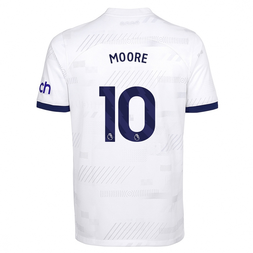 Enfant Football Maillot Mikey Moore #10 Blanc Tenues Domicile 2023/24 Canada